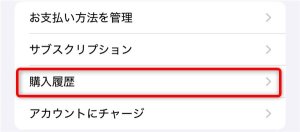 iPhone設定から購入履歴の確認03