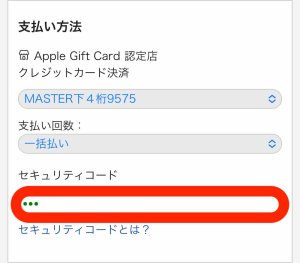 Appleギフトカード購入手順(楽天市場13)