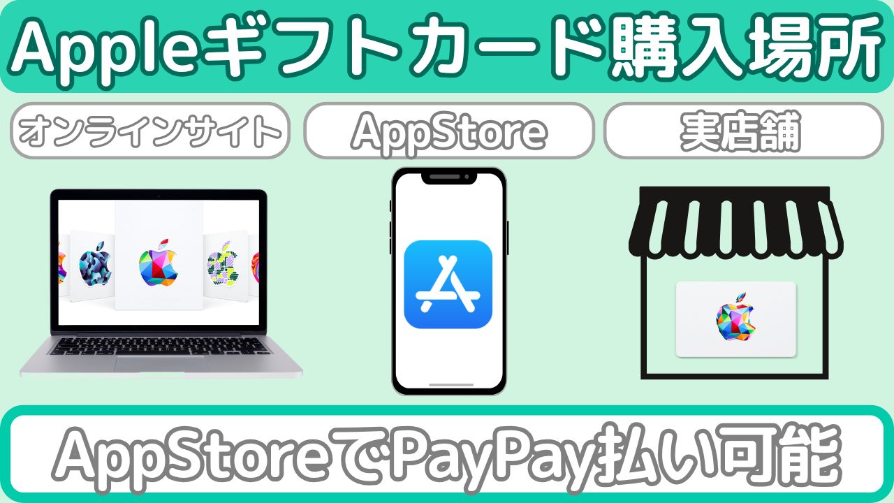 Appleギフトカード購入場所