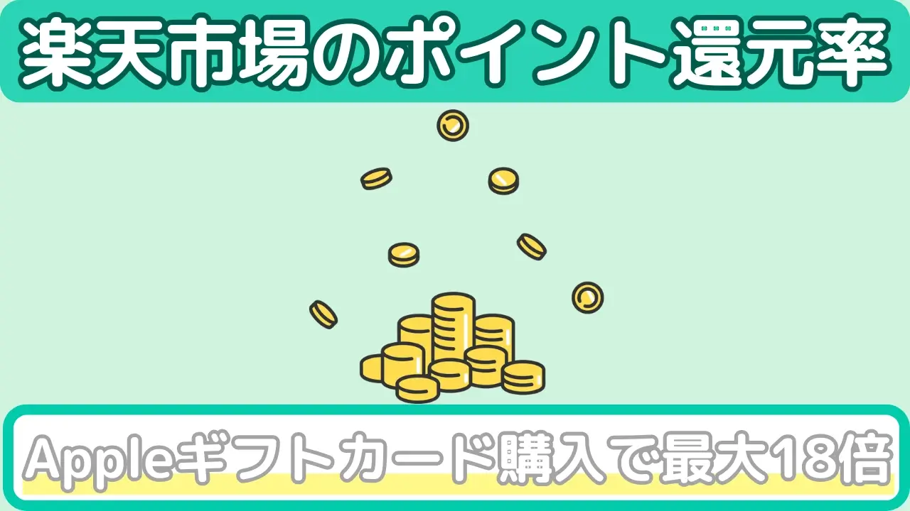 楽天市場でのAppleギフトカードのポイント還元率